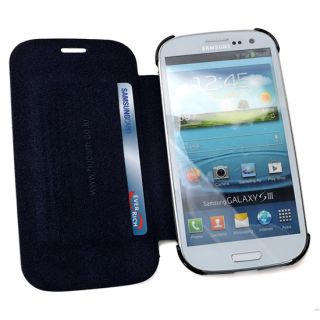 Handmade Genuine Real Leather Flip Cover Case for SAMSUNG Galaxy S3 S