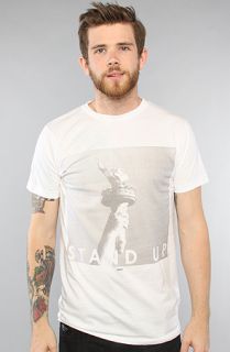 Civil The Stand Up Tee in White Concrete