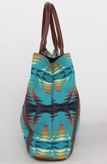 Pendleton The Pecos Leather Tote in Turquoise