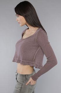 Free People The Thermal Love Top in Taupe