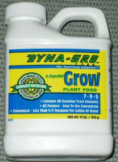 Dyna Gro Liquid Bloom Grow Fertilizers 8oz