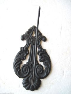  Vintage Ornate Cast Iron Wall Mount Sales Reciept Spike Holder
