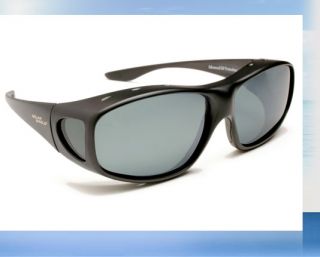 Solar Shield Sport Sunglasses Fits Over Glasses Polarized Blocks UV