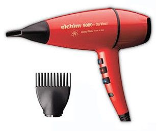 Elchim Da Vinci 5000 Ionic 2000 Watt Hair Dryer Red