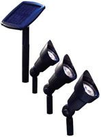 Coleman Cable 92460 8x Floodlights with Remote Solar Panel 3pk