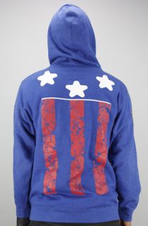 Entree Entree LS The USA FLAG Blue Hoody With Patches