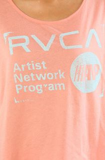 RVCA The Anp Stamp Monster Tee in Pink