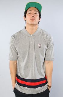 Crooks and Castles The League Stripe Polo in Heather
