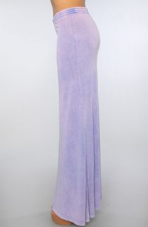 Mad Love The Acid Wash Basic Maxi Skirt in Blue