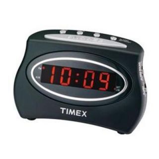 Timex Extra Loud LED Alarm Clock Buzzer Black Digital