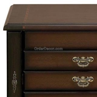 30 Jewelry Box Armoire w Mirror Standing Wood Wooden