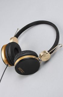 WeSC The Banjo Golden Headphones in Black