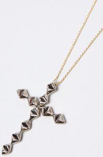 House of Harlow 1960 The Double Sided Diamond Cross Pendant Necklace