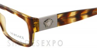 New Versace Eyeglasses ve 3136 Brown 874 VE3136 Auth