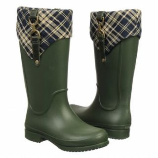Womens Crocs Bridle Welly Rain Boot Forest/Navy 