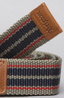 Brixton The Shuffle Belt in Navy Red Concrete