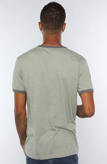 RVCA The Professor Henley in Ewok Green Heather