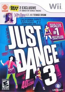 Just Dance 3 Wii 2011 with Best Buy 2 Exclusive Smash Hit Bonus Tracks