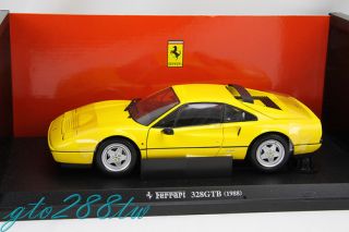 Kyosho 1 18 scale Ferrari 328 GTB 1988 Yellow 328GTB MEGA RARE