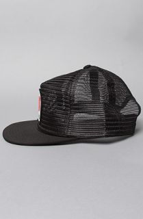 HUF The Eden Snapback Cap in Black Concrete