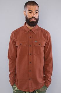 Brixton The Donez Buttondown Shirt in Rust