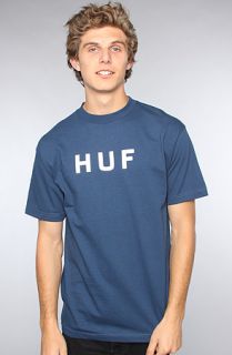 HUF The Original Logo Tee in Harbor Blue