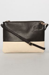 Accessories Boutique The Colorblock Clutch in Black and Ivory