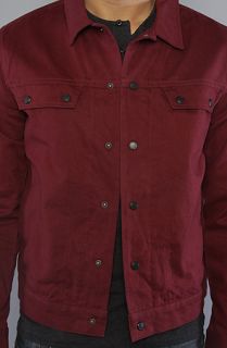 Nixon The Warren Jacket in Bordeaux Concrete