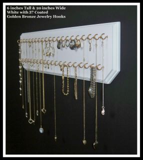  Gold Jewelry Organizer Necklace Holder Easy Wall Mount Display