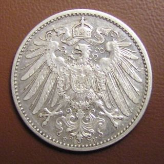 Germany silver one mark coin 1906