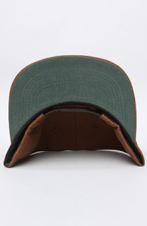 HUF The Brushed National Snapback Cap in Nutmeg