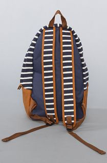 Accessories Boutique The Striped Backpack in Navy
