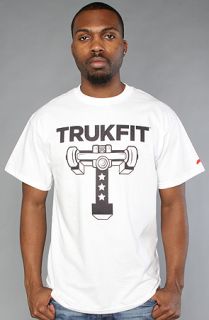 TRUKFIT The Truk T Tee in White Concrete