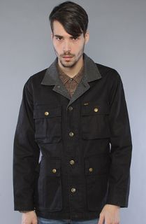 Obey The Butcher Jacket in Black Concrete