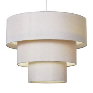 Modern Cream Fabric 3 Tier Ceiling Light Lamp Shade Pendant Lampshade