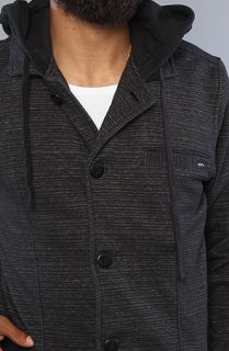 RVCA The Peeper Jacket in Black Concrete