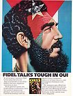 Original Print Ad 1975 FIDEL CASTRO TALKS TOUGH IN OUI MAGAZINE Castro