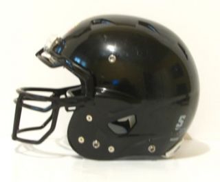  ion 4d youth black football helmet size medium kids black face mask