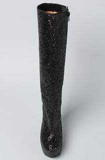 Sole Boutique The Hot To Trot Boot in Black Glitter