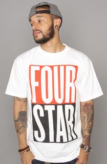 Fourstar Clothing The Stacked Tee in White