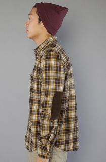 LRG The Tillage Long Sleeve Buttondown in Dark Chocolate  Karmaloop