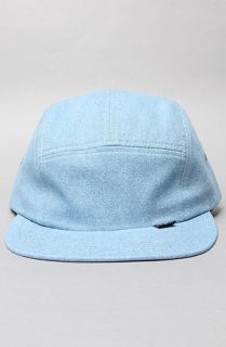 HUF The Washed Denim Volley Hat in Light Indigo