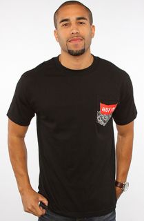 HUF The Protest Pocket Tee in Black Concrete