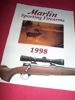1998 Marlin Arms Firearms Gun Catalog Folder