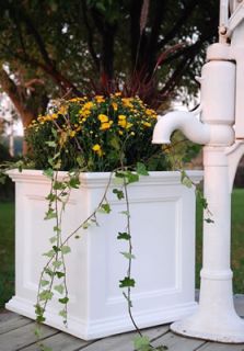 Maintenance Free Fairfield 20 x 20 Patio Planter in A White Finish