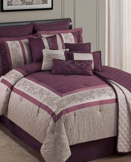 Sunham Home Fairview King 12 Piece Comforter Bed In A Bag Set