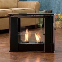 Wesley Indoor Outdoor Portable Fireplace Fire Place Patio Floor Table