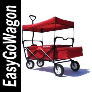 RADIO FLYER STYLE Red Folding Utility Cart Wagon Great for Hauling