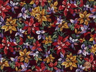 CLEARANCE Field of Dreams Tossed Fall Flowers Fabric