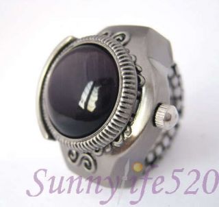 Ring Ladies Finger Watch Gemstone Jewelry Pendant Stone